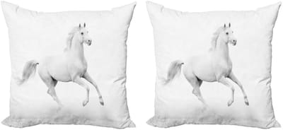 ABAKUHAUS Kussenhoes Set – zwart-wit, 50x50 cm, dubbelzijdig