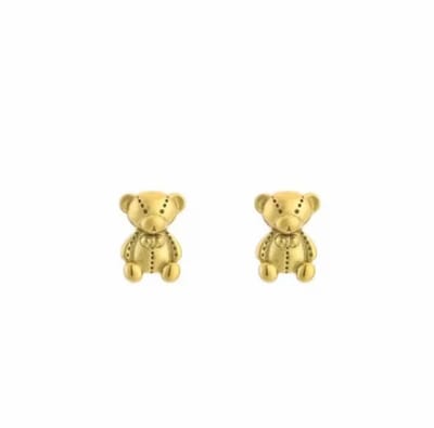Oorbellen- kinderoorbellen - oorknopjes - volwassenen - teddy beer - stainless steel - verkleuren niet - anti allergie - verjaardag