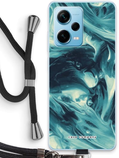 Case Company® - Hoesje met koord geschikt voor Xiaomi Redmi Note 12 Pro Plus hoesje met Koord - Dreaming About Whales - Telefoonhoesje met Zwart Koord - Bescherming aan alle Kanten en Over de Schermrand