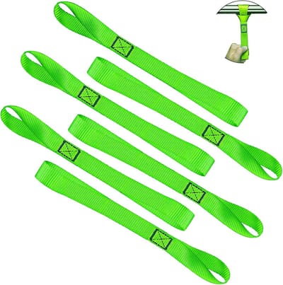 Tie Down Bandjes - Loops - Voertuig Vervoer - Zachte Bescherming - 305 cm - Groen