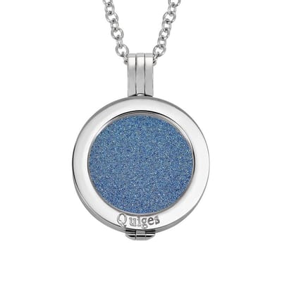 Quiges - Munthouder 25mm van Roestvrij Staal met Munt en Ketting - EPRHZ158