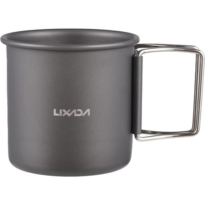 Reismok met Handvat 250ml Aluminium Lichtgewicht en Compact voor Buiten Beschikbaar in Standaard Hard Oxygen