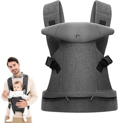 Unyqoos® Ergonomische babydrager met verstelbare riemen voor pasgeborenen en peuters