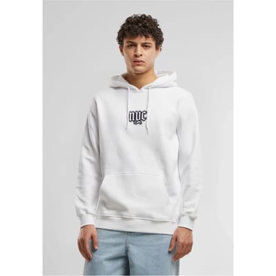 Mister Tee - NYC Old English Wording Patch Hoodie/trui - XS - Wit
