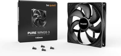 be quiet! Pure Wings 3 140mm - Case ventilator - 140mm - Black - 22 dBA
