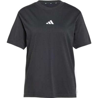 Adidas Sportswear Essentials 3-Stripes Katoenen T-Shirt - Dames - Zwart