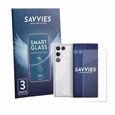 3 Stuks Savvies Screenprotector - geschikt voor ZTE Nubia Red Magic 11 Air (Voor+Camera) - beschermfolie glas transparant