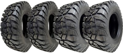 25x10.00-12 & 25x8.00-12 ATV-banden, 8-laags, WL03, OBOR Antelope, voor de openbare weg (set van 4)