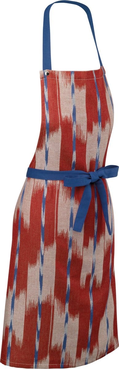 Keukenschort, Rood / Blauw - Kela | Ethno