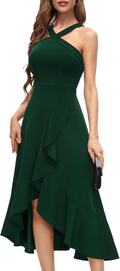 Elegante Halter Maxi Jurk voor Dames - Cocktail, Gala & Bruidsmeisjes Jurk
