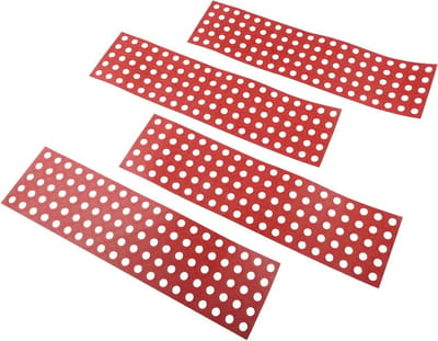 Batterij Isolatie Ringen - Isolerende Pakking - Kortsluiting Voorkomen - Eenvoudig Aanbrengen - 400 Stuks - Rood