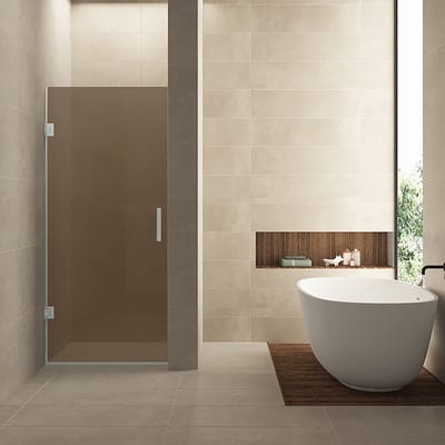 Wiesbaden Less Nisdeur Glasplaat - 70x200cm - 8mm - Vintage Brons Glas - Nano Coating