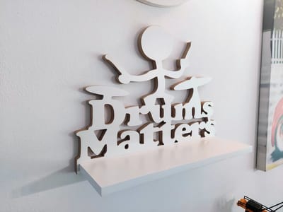 Moliland - Półka Drums Matters - Kinderplank - Muziek Thema - Skandinavische Stijl