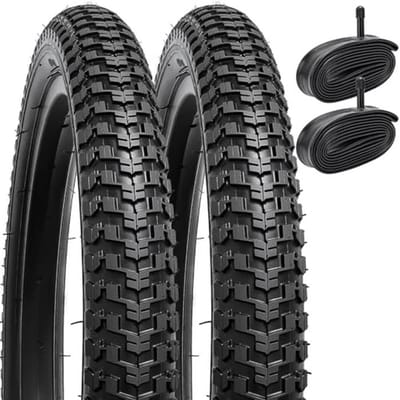 16 inch kinderfietsbanden en heavy duty fietsbuizen - 2 stuks