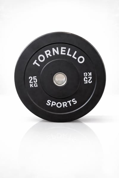 tornello sports halterschijf 25 kg bumper plate rubber 50mm