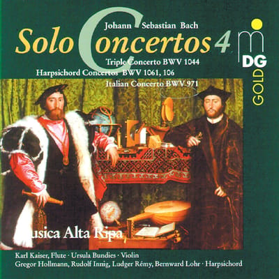 Musica Alta Ripa - J.S. Bach: Solo Concertos Vol. 4 - Triple Concerto BWV 1044, Harpsichord Concertos BWV 1061, 1062, Italian Concerto BWV 971 (CD)