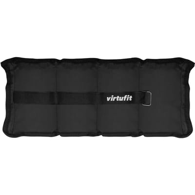 VirtuFit Verstelbare Enkel- en Polsgewichten - Zwart - 2 x 1 kg - Nylon - Set - Stevig & Duurzaam - Makkelijk Afneembaar - Stevige Klittenband Sluitingen - Enkelgewichten - Enkelband Fitness - Polsgewichten 1 kg