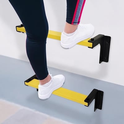 Dailygoods- Wandladder Brandveilig - Muurvast - Zware Ladder - Draaggewicht 213 kg - Antislip - Betrouwbare Nooduitgang - Brandtrap