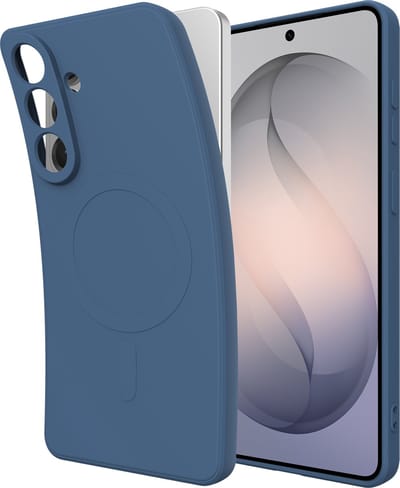 Just in Case hoesje geschikt voor Samsung Galaxy S26 Hoesje geschikt voor MagSafe - Color Backcover - Blauw