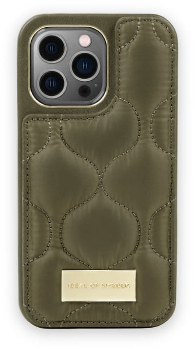 ideal of sweden fashion case atelier geschikt voor Apple iphone 13 pro puffy khaki