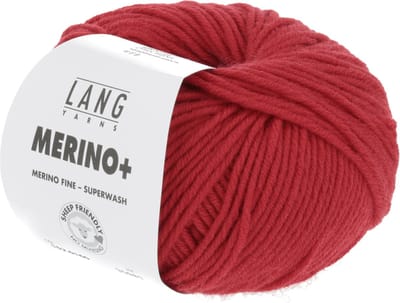 Lang Yarns Merino Plus - 160 felrood - Merinowol Garen