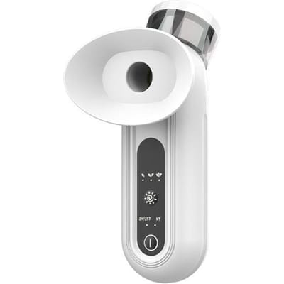 Mini Oogvochtinbrenger, Warm Kompres, Oogvermoeidheid, Oogbescherming, Verlichtingsartefact, Verstuiving R01 Oogmassageapparaat white