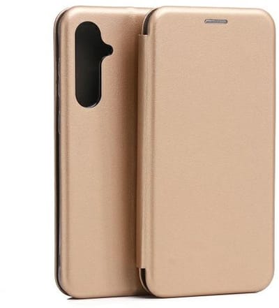 Beline - Boekhoes - Samsung Galaxy S23 FE - Gouden kleur - Magnetisch sluiting - Binnenzakken