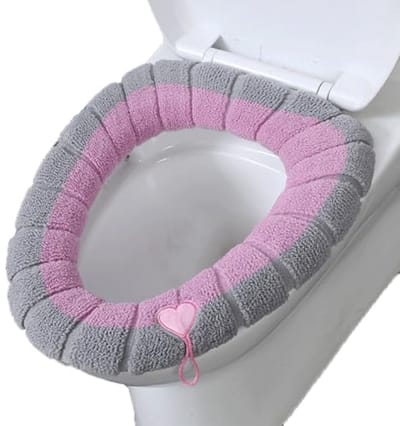 Zachte Toiletstoelbekleding Pads met Kat Design - Waterdicht, Rekbaar en Wasbaar