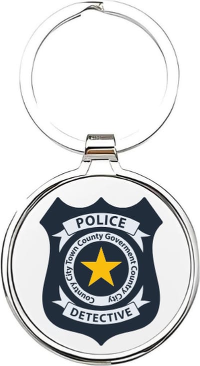 Akyol - politie Sleutelhanger - Politie - de beste politieagent - politie - hulpdienst - politiemacht - politieagente - agent - agente - politieauto - gevangenis - 112 - politiebadge - cadeau voor de beste politieagent - 4 x 7,5 CM