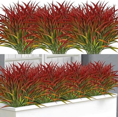 16 Namaak Kunstplanten Buiten UV-bestendig - Groene Struiken voor Tuin en Terras Decor