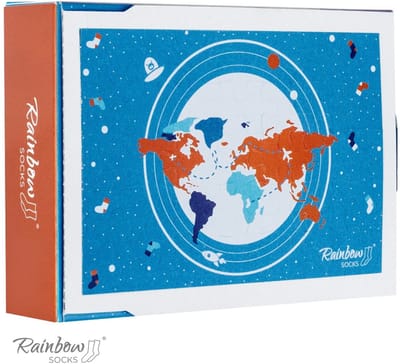 Rainbow Socks Puzzle - Sokken - 36-40 - Kleurvol - Katoen
