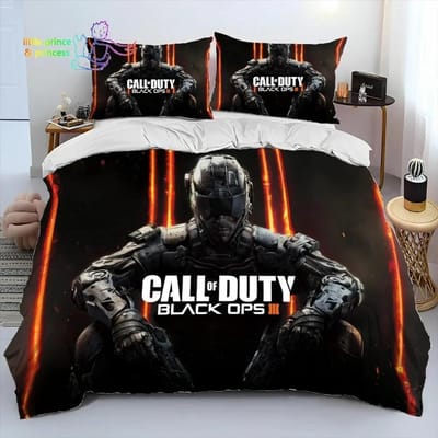 Game Call of Duty Gamer Dekbed Beddengoed Set Eenpersoons Twin Vol Queen King Size Bedset Volwassene Kind Slaapkamer Beddengoed Cadeau EU Single 135x200cm