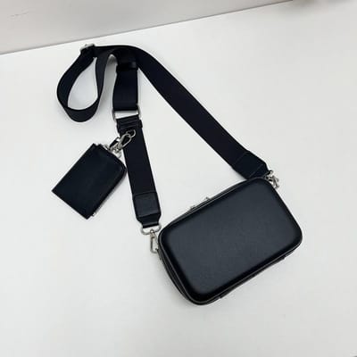 Crossbody Tas Heren Zomer Casual Eenvoudige Mobiele Telefoontas High-end Kleine Schoudertas Heren Schoudertas 17cm * 10cm * 7cm zwart