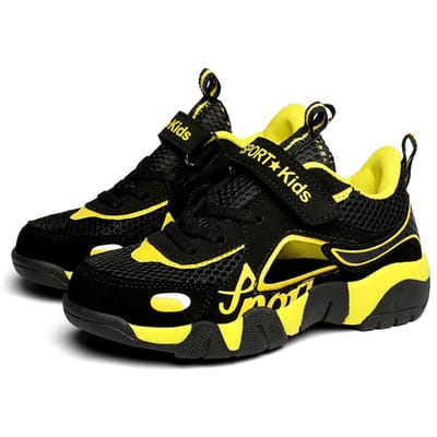 Zomer Kinderen Casual Schoenen Jongens Strandsandalen Kinderen Lichtgewicht Gesloten Neus Antislip Sportsandalen voor Meisjes 35 black