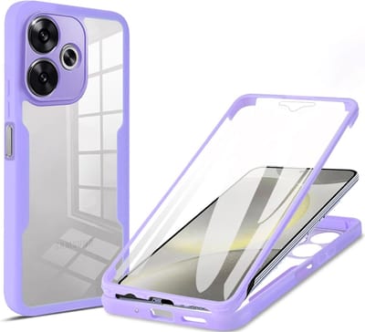 Hoesje geschikt voor Xiaomi Poco F6 - Techsuit ColorVerse 360 Case met Screenprotector - Paars