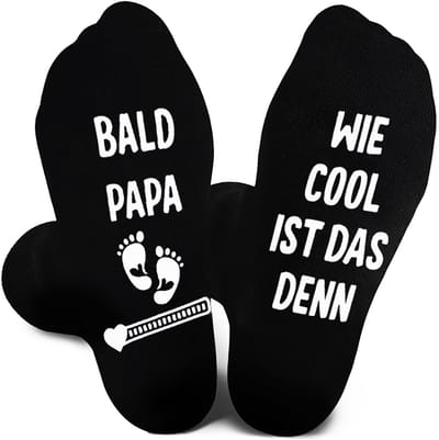Dailygoods- Sokken Heren - Grappige Sokken voor Aanstaande Vaders - Cadeau voor Vaderdag - Antislip - Zacht Katoen - Ademend Draagcomfort - Cadeausokken