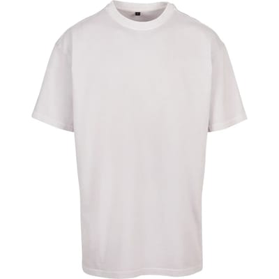 Build your Brand Acid Washed Heavy Oversize Tee BY189 - SOFT LILAC - S
