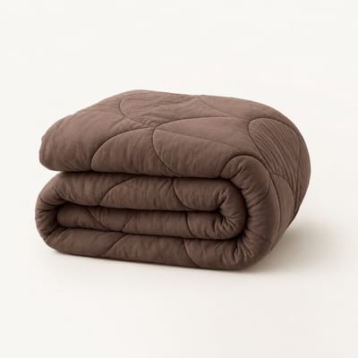 YNOT Dreambed - Velvet Chocolate - 140x200 - Eenpersoonsdekbed - Dekbed Zonder Overtrek - Wasbaar Hoesloos Dekbed - 30 dagen proefslapen - Dekbed met vaste overtrek