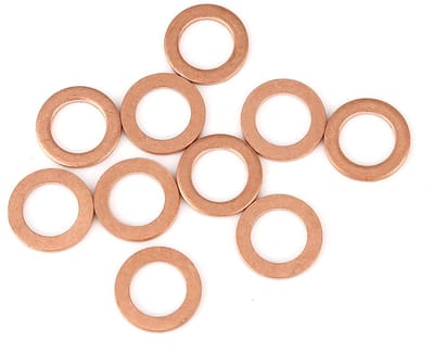 Dailygoods- Sluitring 10 x 16 x 1,5 mm - Platte Afdichtring - Set van 10 - Duurzaam Materiaal - Voor Diverse Toepassingen
