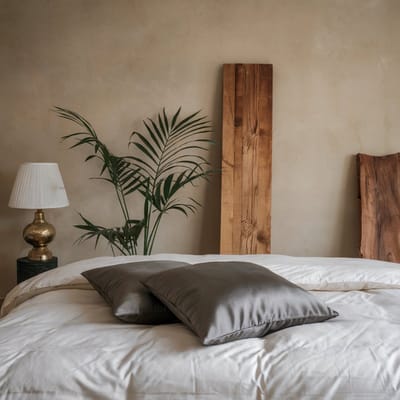 2x Zijden Kussensloop 45x65cm Antraciet Ritssluiting 19 Momme - Kussensloop set - Luxe Silk Kussensloop 100% moerbei zijde - Zijde kussensloop - Silk Heaven - 45x65cm (voor ergonomische kussens 60x40cm) / Ritssluiting