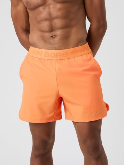 Björn Borg 6'' Sportbroek Heren - Korte broek mannen - Oranje - Gerecycled Polyester - Maat XXL