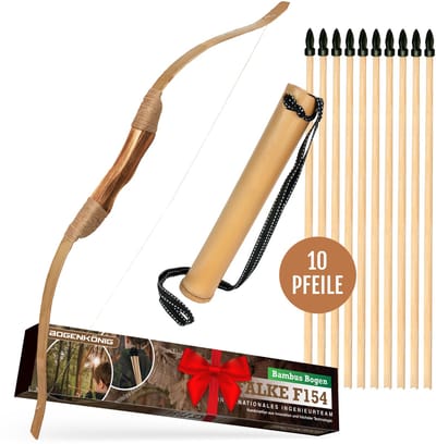 Bogenkonig Pijl en Boog set voor Kinderen - 10 pijlen - Schietsschijf - Boogschieten voor beginners