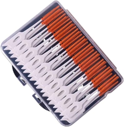 Interdentale borstels - Tandenstokers - Mondhygiëne Verbeteren - Flexibele Kop - 40 stuks - Oranje