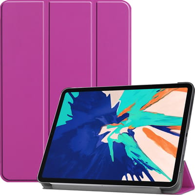 3-Vouw sleepcover hoes - Geschikt voor iPad Pro 12.9 inch (2020) - Paars