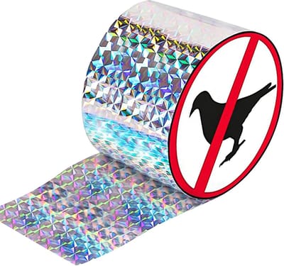Reflecterende Vogelwerende Tape 80 m x 4.8 cm voor Bescherming van Huis, Tuin en Buitenruimte, Effectieve Vogelafschrikking en Dierpreventie