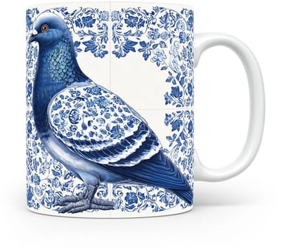 Mok Duif Beker voor koffie of tas voor thee, cadeau voor dierenliefhebbers, moeder, vader, collega, vriend, vriendin, kantoor, opa, oma, hond, kerst, sinterklaas, verjaardag