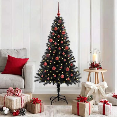 vidaXL - Kerstboom - Zwart - 150 - cm - PVC