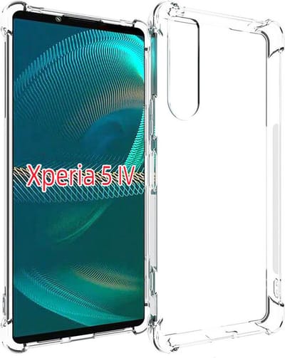 MobyDefend Hoesje - Geschikt voor Sony Xperia 5 IV - Transparante Shockproof TPU Backcover - Verstevigde Hoeken - Volledig Doorzichtig