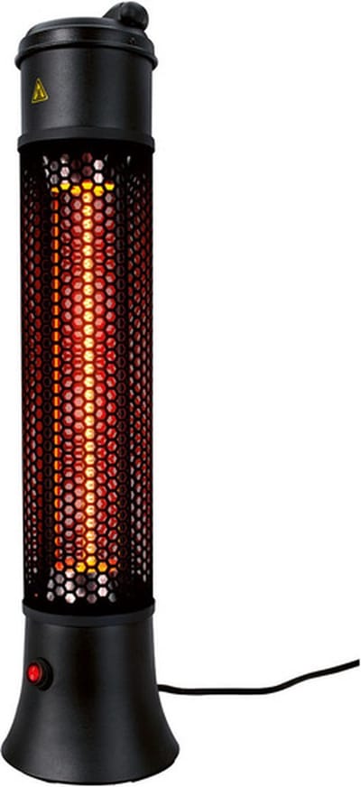 ilvercrest Terrasverwarmer 1200W - kantelbeveiliging - Infraroodstraler - Straal verwarmer