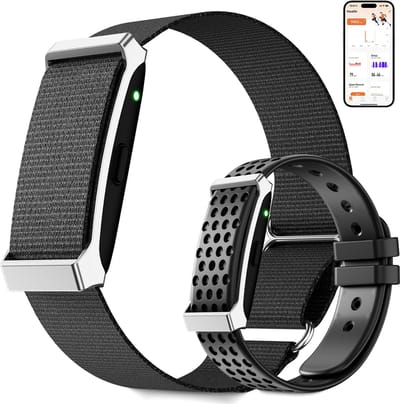 Lichtgewicht fitnessarmband voor 24/7 gezondheidsmonitoring, meer dan 120 sportmodi en slaapanalyse – 1 ATM waterdichte activity tracker met meldingen – zwart